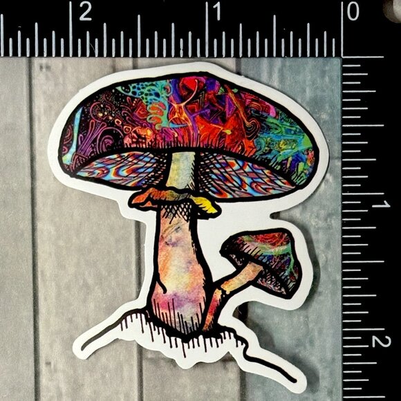 🌀10/$10🌀 Magic Mushroom Waterproof Sticker Decal - Picture 1 of 1